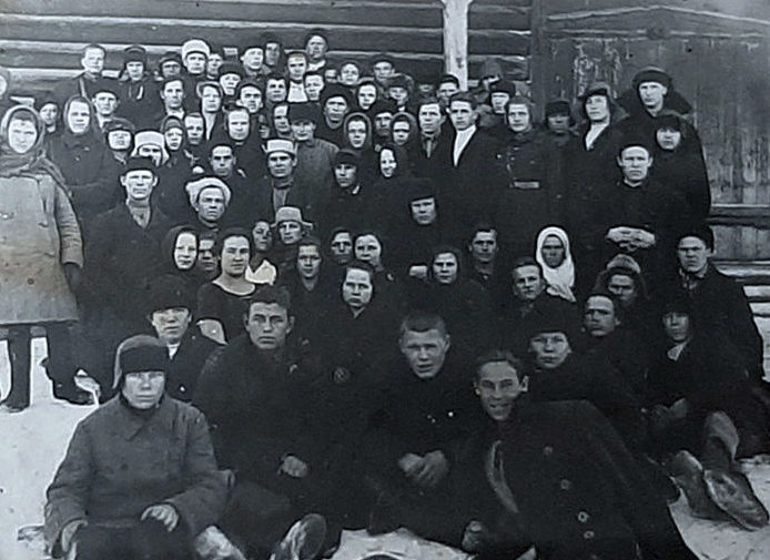 Режевские комсомольцы на районной конференции в 1920-е годы
