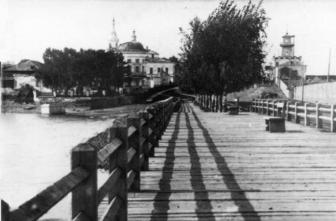 Плотина Режевского завода в начале 20 века