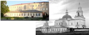 Богоявленский храм и церковно-приходская школа (земское училище) сто лет назад и сегодня
