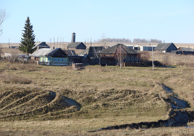 Деревня Жуково: пейзаж с пожарной
