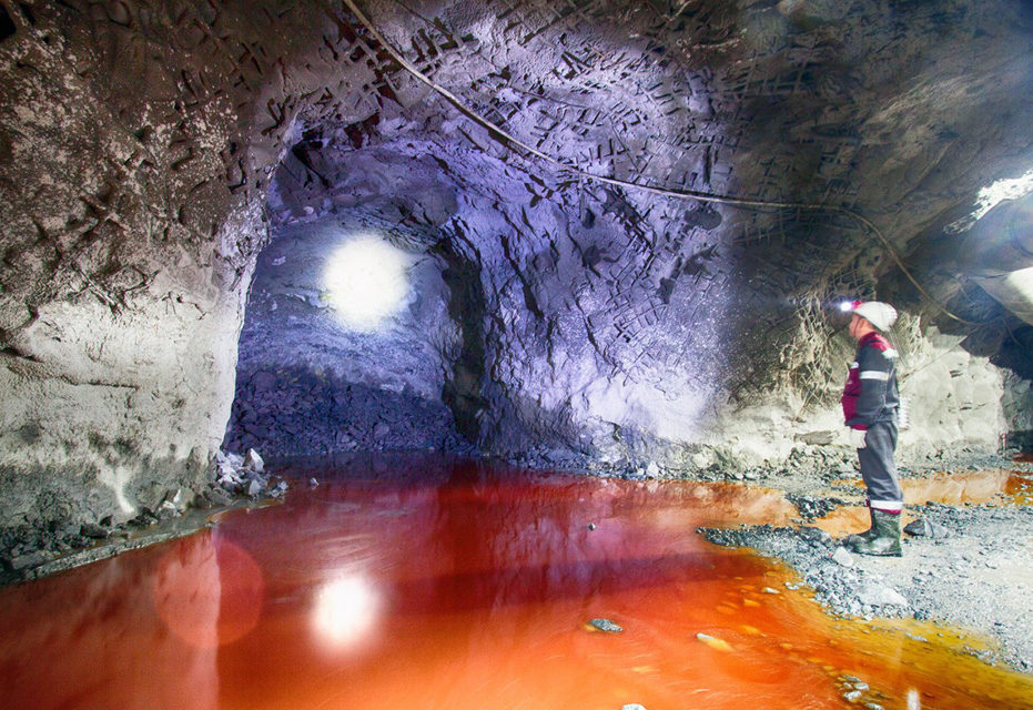 Подземные выработки Сафьяновского месторождения