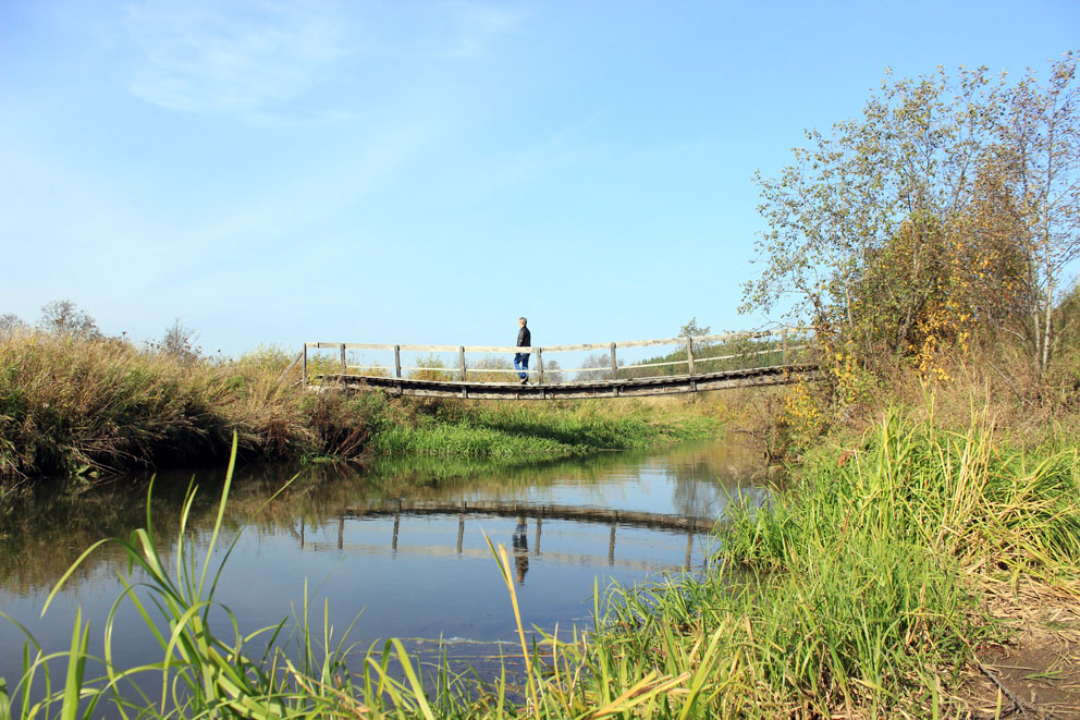 Мост через Бобровку в начале маршрута на асбестовые карьеры
