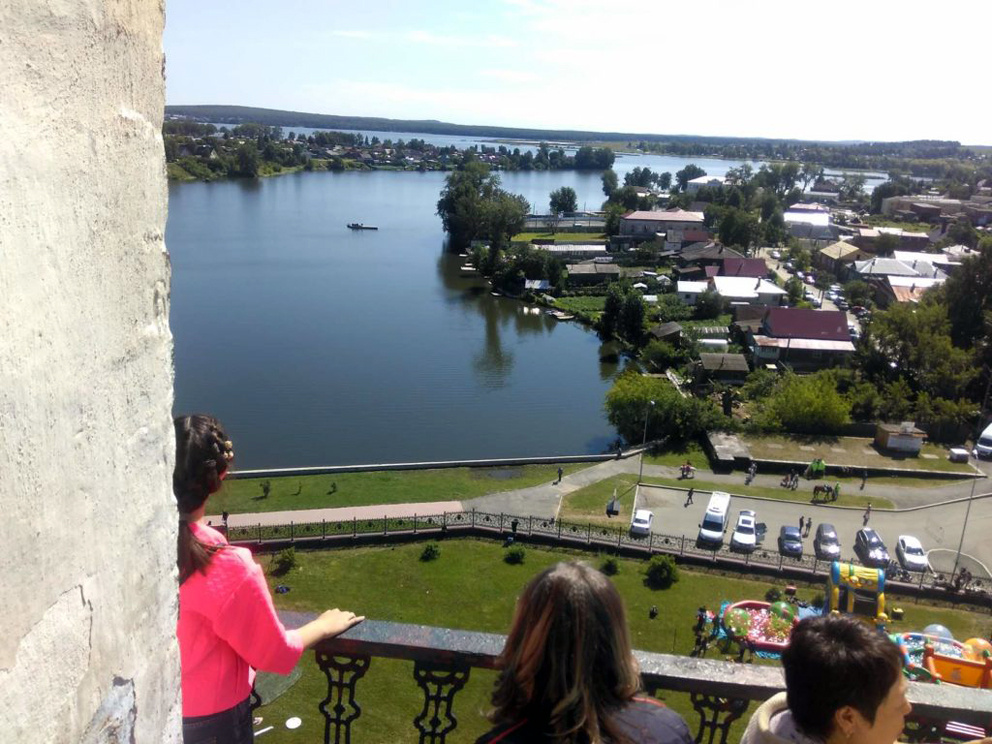 Экскурсия в Невьянск и Нижние Таволги. Вид с балкона Невьянской башни