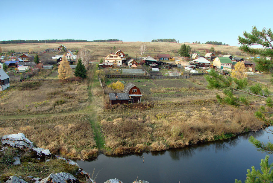Деревня Чепчугово в районе села Глинского