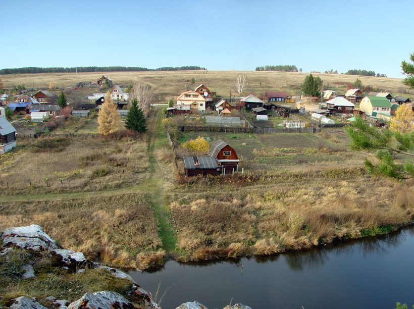 Деревня Чепчугово в районе села Глинского