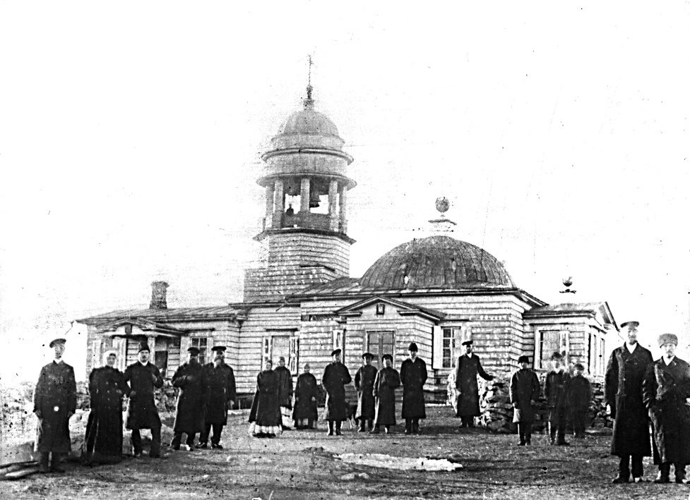 Деревянный храм Иоанна Предтечи на Орловой горе. Фото 1890 года