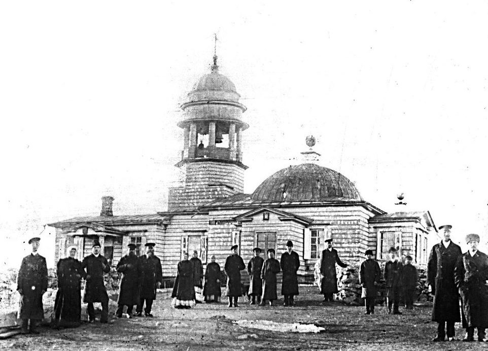 Деревянный храм Иоанна Предтечи на Орловой горе. Фото 1890 года