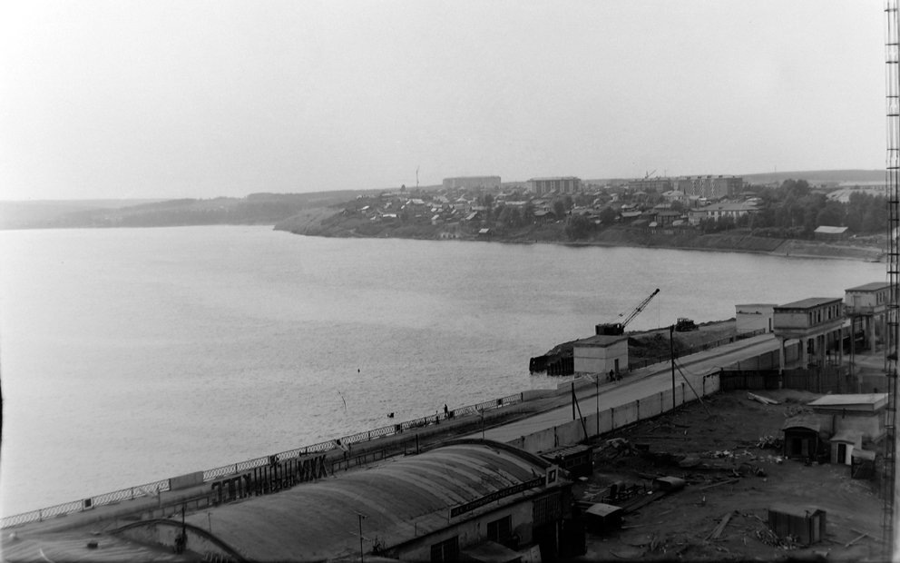 Старые фото Режа. Реконструкция Режевской плотины в начале 1970-х годов