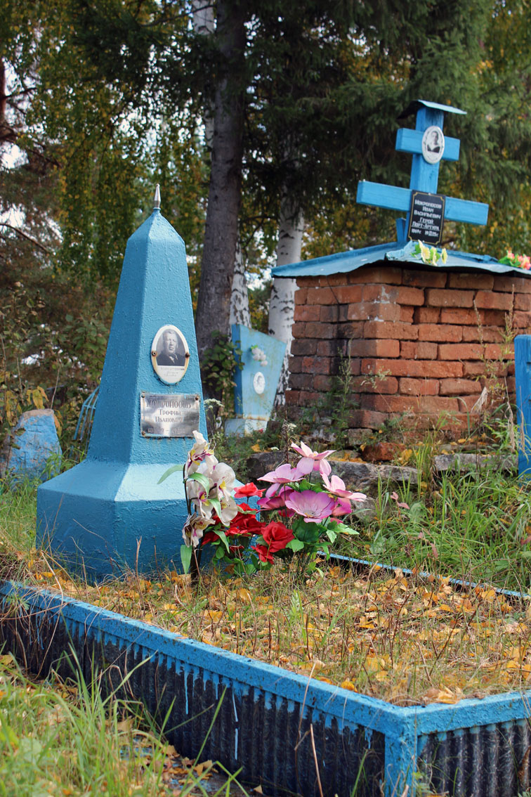 Рядом - могила сына - Трофима Ивановича Мокроносова, известного краеведа, отца академика А. Т. Мокроносова