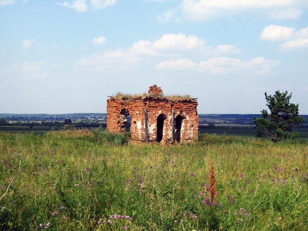 От старинной деревни Бабиновой ныне остались лишь развалины часовни, освященной во имя апостолов Петра и Павла