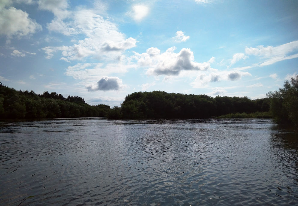 Устье Режа. Слева Реж, справа - Нейва, образуют реку Ницу