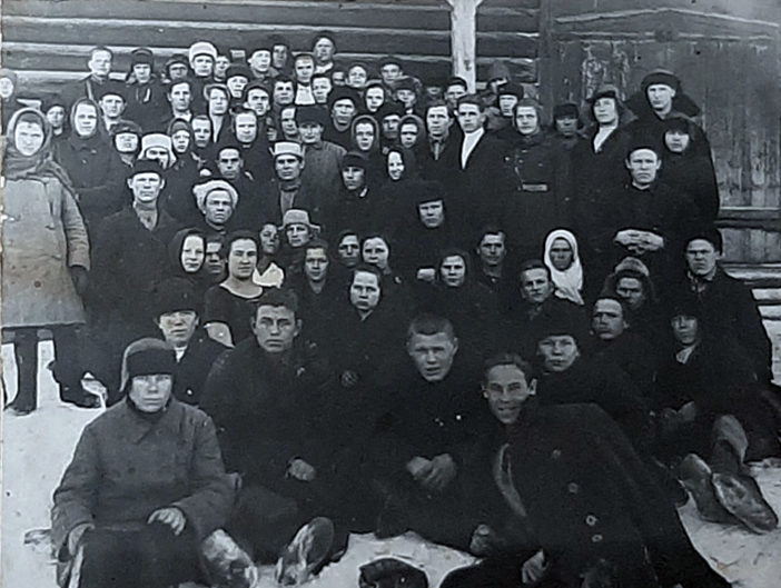 Режевские комсомольцы на районной конференции в 1920-е годы